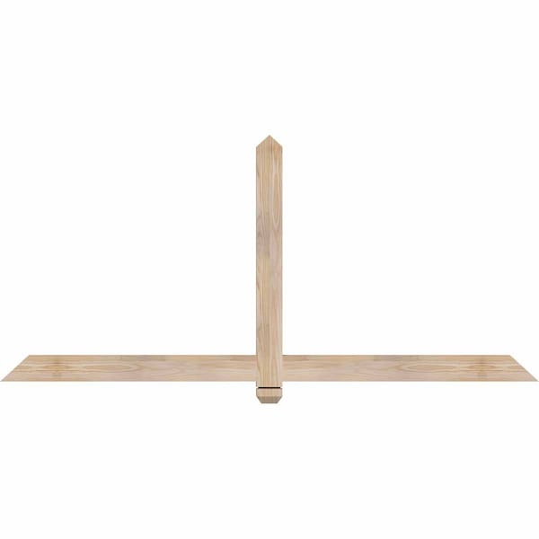 Ekena Millwork Eugene Smooth Timber Gable Bracket, Douglas Fir, 72"W x 33"H x 1 1/2"D x 3 1/2"F, 11/12 Pitch GBW072X33X0204EUG00SDF - main